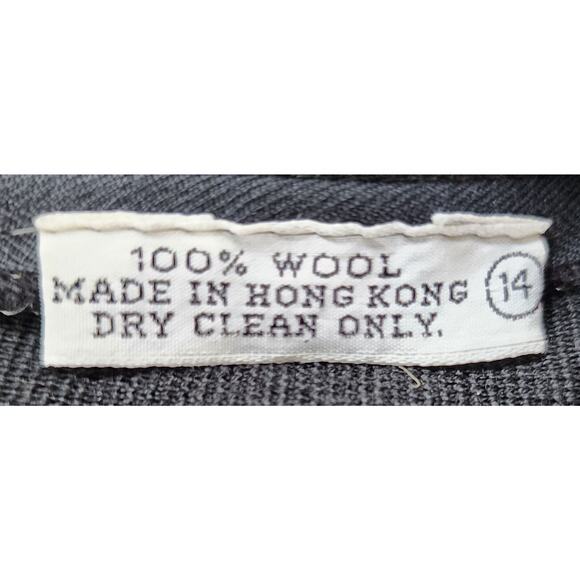 70s Beaded Wool Maxi Skirt | British Hong Kong Vintage size 14 - Picture 9 of 13